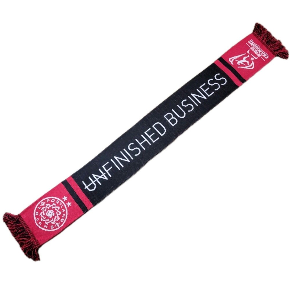 Portland Thorns FC Soccer Scarf NWSL 2017 Champions UN FINISHED BUSINESS